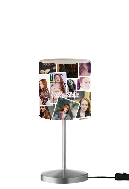  Sadie Sink collage para Lámpara de mesa / mesita de noche