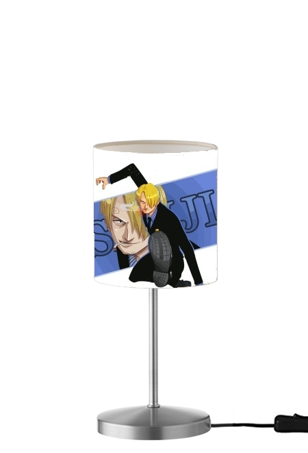  Sanji the pirat smoker para Lámpara de mesa / mesita de noche