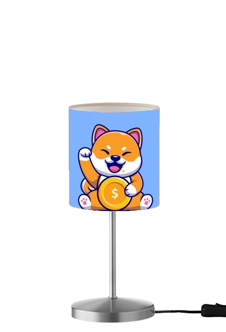  Shiba Inu Crypto para Lámpara de mesa / mesita de noche