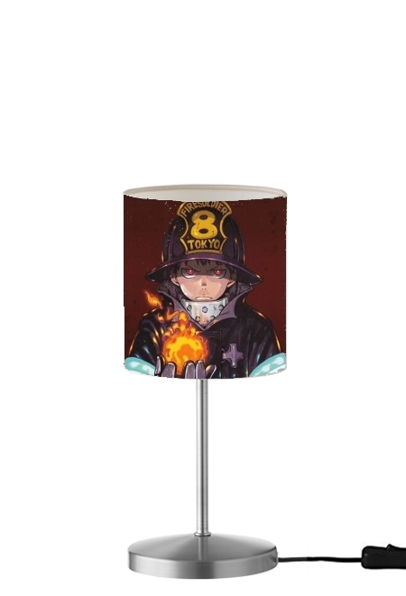  Shinra kusakabe fire force para Lámpara de mesa / mesita de noche