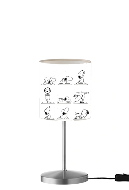  Snoopy Yoga para Lámpara de mesa / mesita de noche