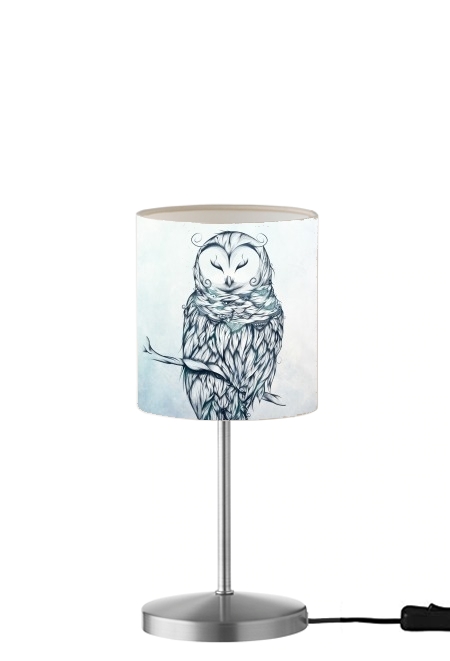  Snow Owl para Lámpara de mesa / mesita de noche