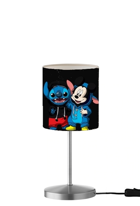  Stitch x The mouse para Lámpara de mesa / mesita de noche