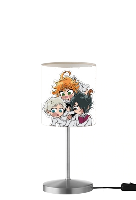  The Promised Neverland - Emma, Ray, Norman Chibi para Lámpara de mesa / mesita de noche