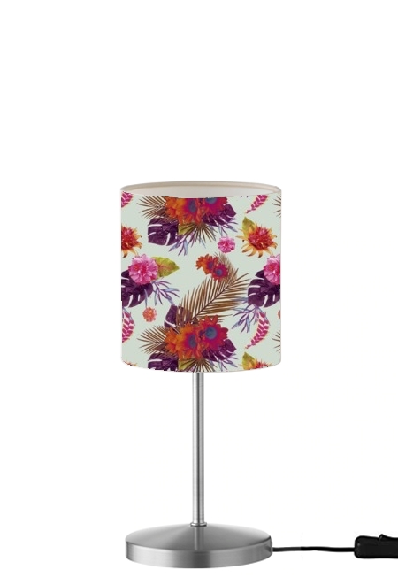  Tropical Floral passion para Lámpara de mesa / mesita de noche