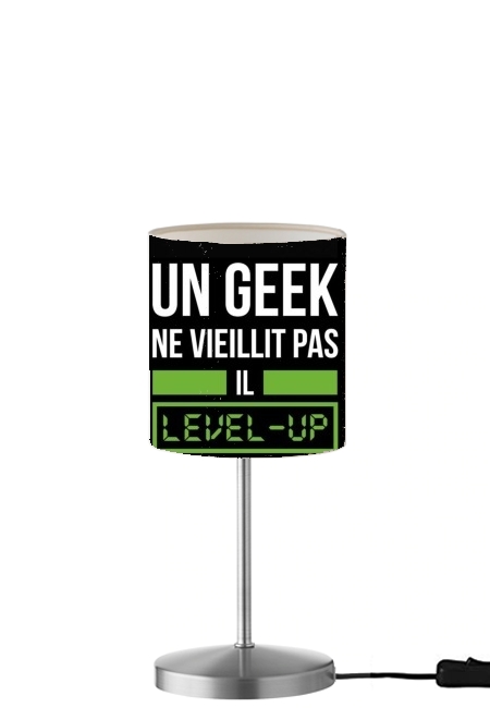  Un Geek ne vieillit pas il level up para Lámpara de mesa / mesita de noche