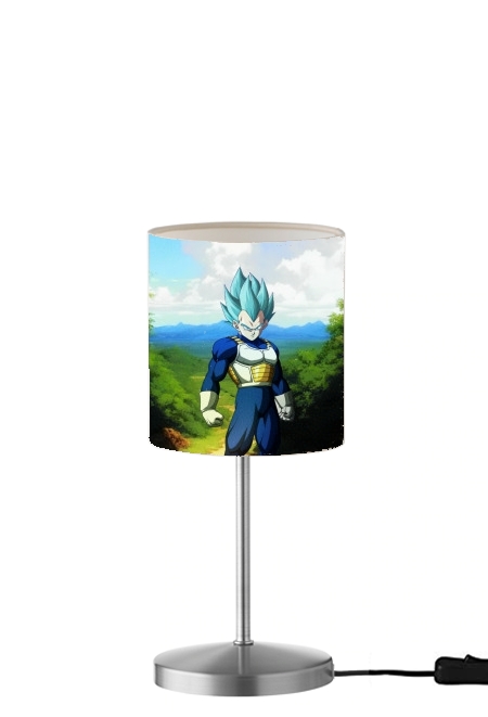  Vegeta on earth para Lámpara de mesa / mesita de noche