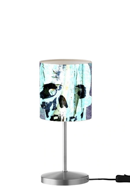  Vintage Blue Skull para Lámpara de mesa / mesita de noche