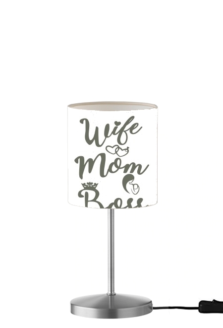  Wife Mom Boss para Lámpara de mesa / mesita de noche