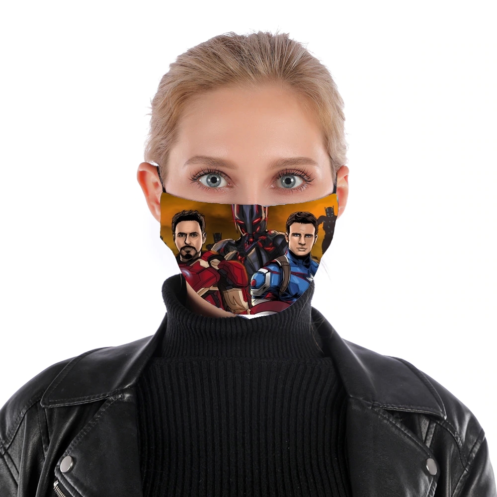  Avengers Stark 1 of 3  para Mascarilla para nariz y boca