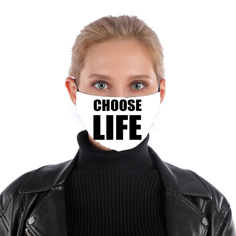  Choose Life para Mascarilla para nariz y boca