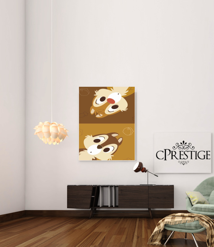  Chip And Dale para Poster adhesivas 30 * 40 cm