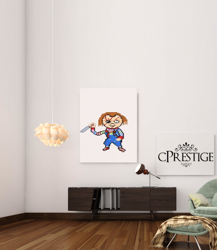  Chucky Pixel Art para Poster adhesivas 30 * 40 cm