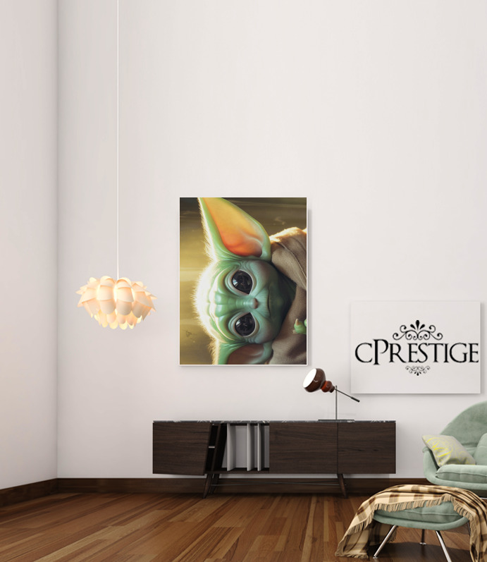  Eyes Kid Grogu para Poster adhesivas 30 * 40 cm