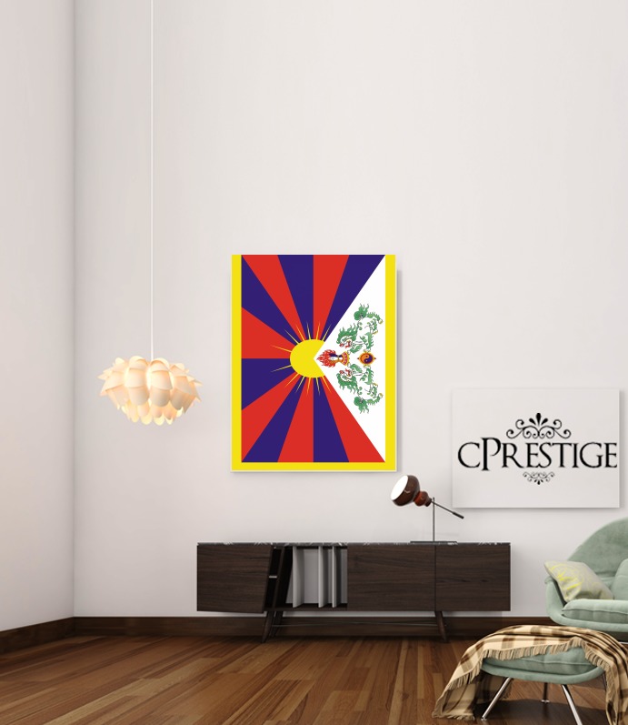  Flag Of Tibet para Poster adhesivas 30 * 40 cm