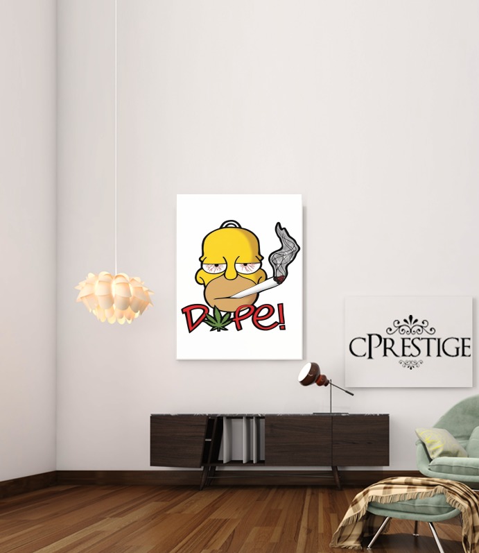  Homer Dope Weed Smoking Cannabis para Poster adhesivas 30 * 40 cm