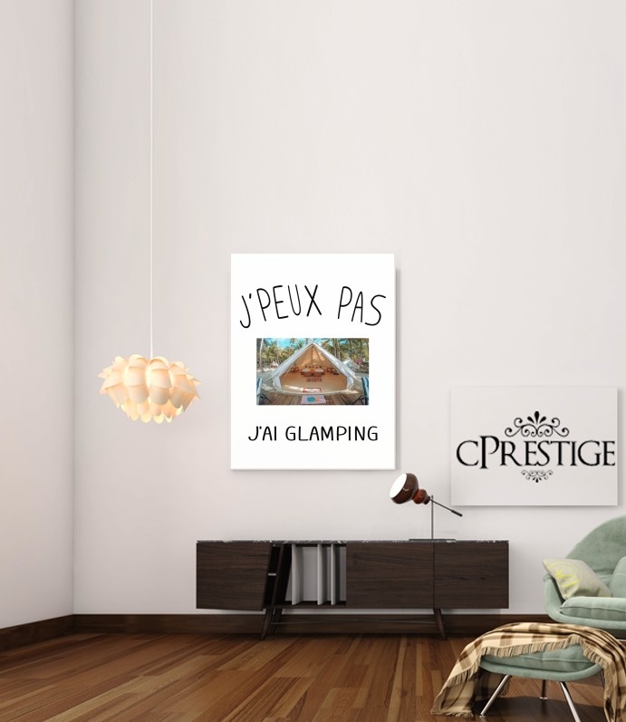  Je peux pas jai Glamping para Poster adhesivas 30 * 40 cm