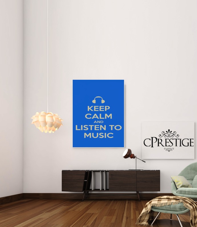  Keep Calm And Listen to Music para Poster adhesivas 30 * 40 cm