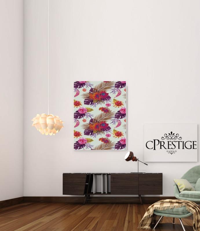  Tropical Floral passion para Poster adhesivas 30 * 40 cm