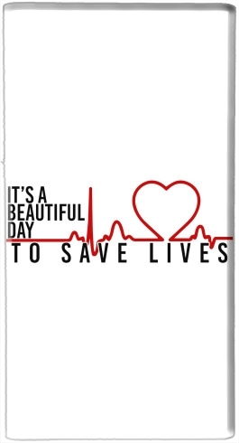  Beautiful Day to save life para batería de reserva externa portable 1000mAh Micro USB