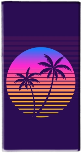  Classic retro 80s style tropical sunset para batería de reserva externa 7000 mah Micro USB