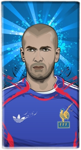  Football Legends: Zinedine Zidane France para batería de reserva externa 7000 mah Micro USB