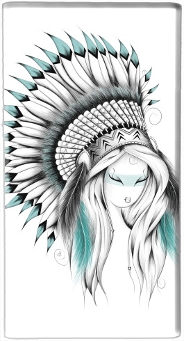  Indian Headdress para batería de reserva externa portable 1000mAh Micro USB