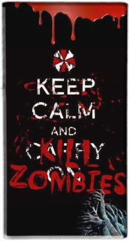  Keep Calm And Kill Zombies para batería de reserva externa portable 1000mAh Micro USB