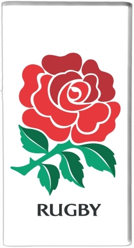  Rose Flower Rugby England para batería de reserva externa portable 1000mAh Micro USB