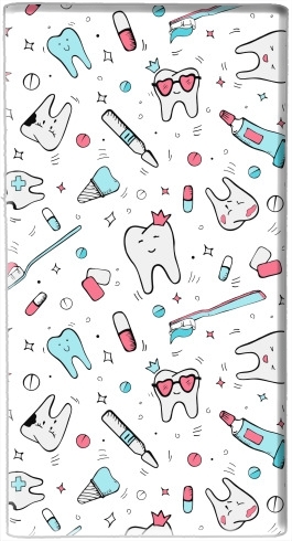  Seamless dental pattern with teeth toothpaste para batería de reserva externa portable 1000mAh Micro USB