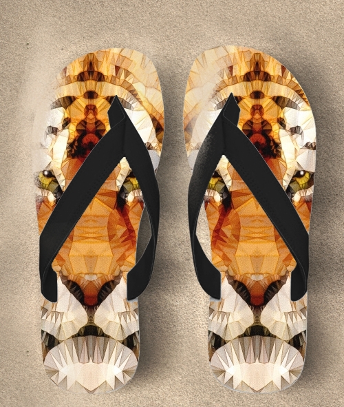  abstract tiger para Chanclas