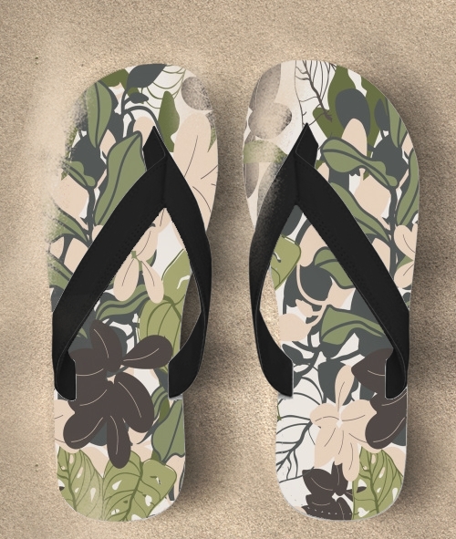  BOHEMIAN TROPICAL FOLIAGE para Chanclas