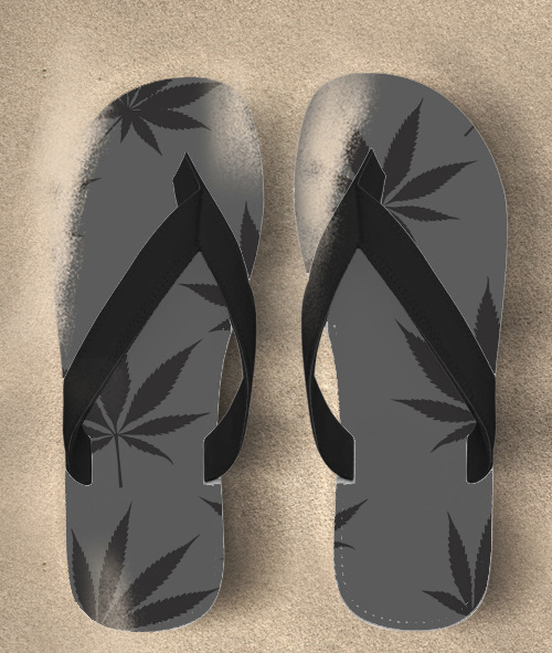  Cannabis Leaf Pattern para Chanclas