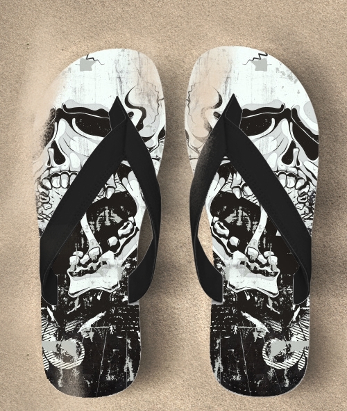  Dark Gothic Skull para Chanclas