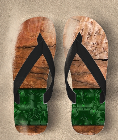  Natural Wooden Wood Oak para Chanclas