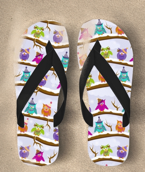  winter owls para Chanclas