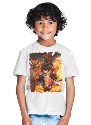  Ace Fire Portgas para Camiseta de los niños