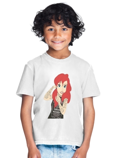  Ariel tattoo Jack Daniels para Camiseta de los niños