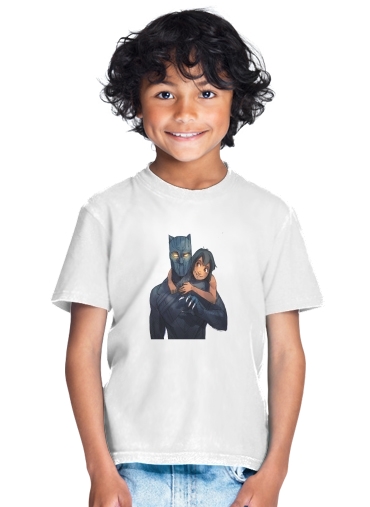  Black Panther x Mowgli para Camiseta de los niños