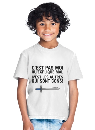  Cest pas moi qui explique mal para Camiseta de los niños