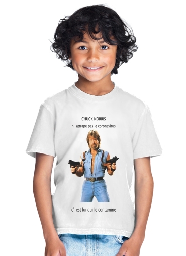  Chuck Norris Against Covid para Camiseta de los niños