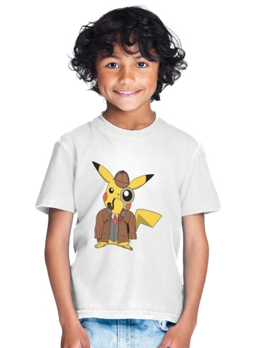  Detective Pikachu x Sherlock para Camiseta de los niños