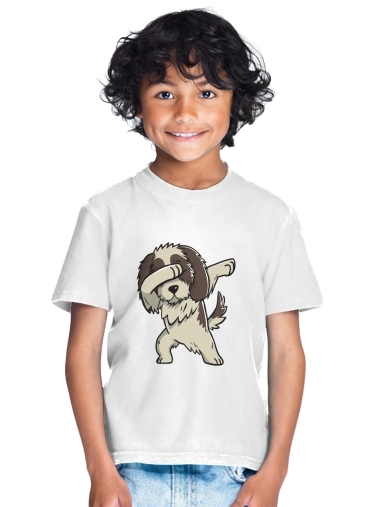  Dog Shih Tzu Dabbing para Camiseta de los niños