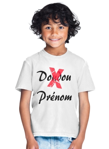  Doudou Respecte mon prenom para Camiseta de los niños