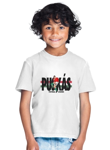  Football Legends: Ferenc Puskás - Hungary para Camiseta de los niños