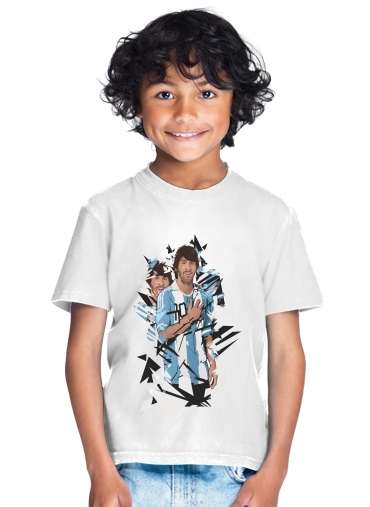 Football Legends: Lionel Messi Argentina para Camiseta de los niños