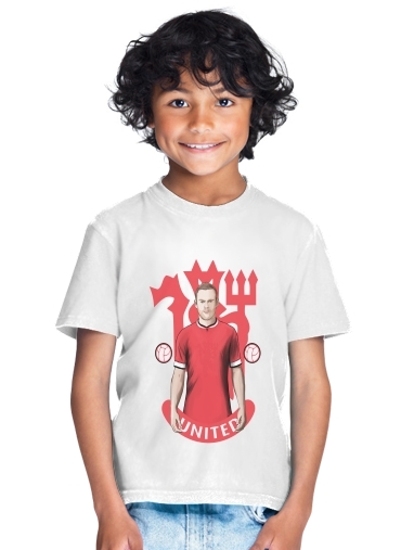 Football Stars: Red Devil Rooney ManU para Camiseta de los niños
