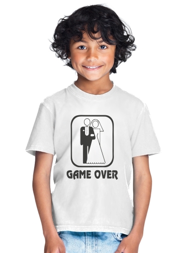  Game OVER Wedding para Camiseta de los niños