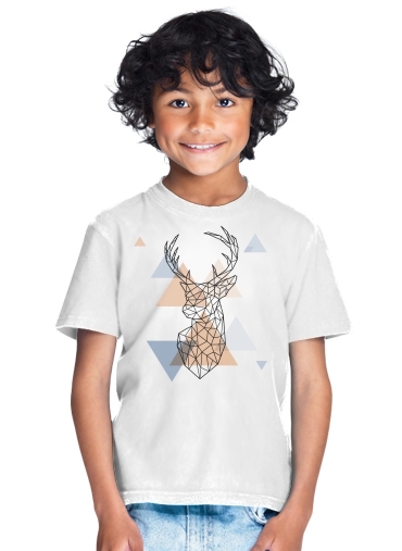  Geometric head of the deer para Camiseta de los niños