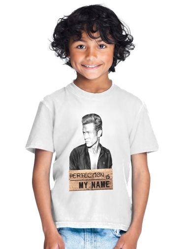  James Dean Perfection is my name para Camiseta de los niños